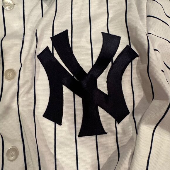 NEW YORK YANKEES MENS LARGE JERSEY MAJESTIC SANCHEZ #24 - Picture 8 of 12